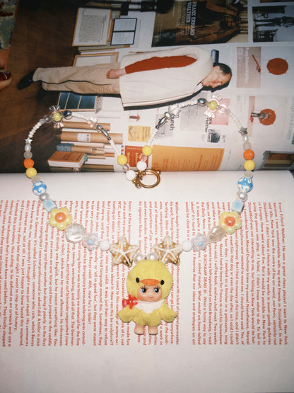 YELOLLOW DUCK KEWPIE NECKLACE